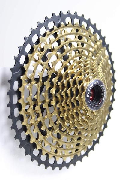11-46 Cassette 11 Speed for SHIMANO DEORE XT / gold color 385g