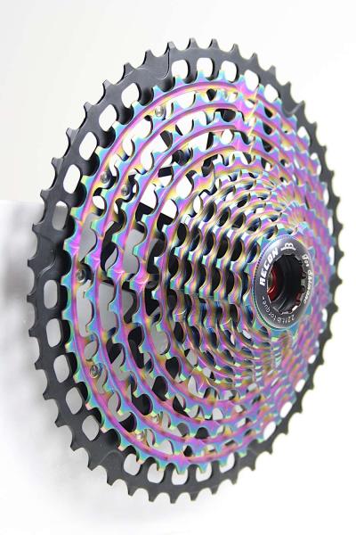 11-46 Cassette 11-speed for SHIMANO DEORE XT / rainbow 385g