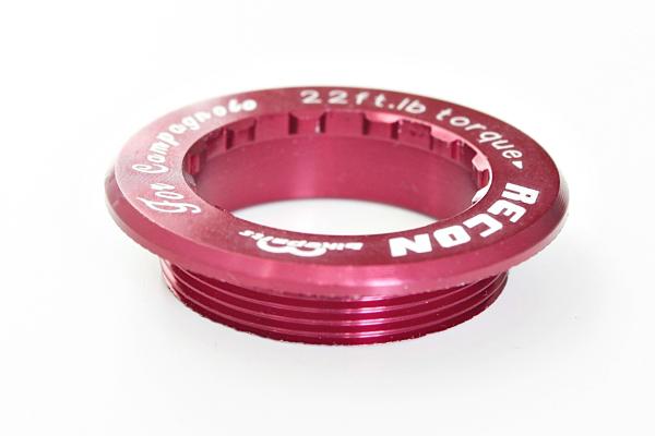 Recon Kassetten Abschlussring - 35mm Lockring für Campagnolo rot.