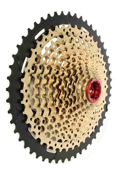 10-50 Cassette 12 Speed for SHIMANO DEORE XT / gold 555g.
