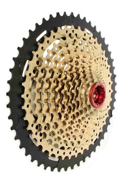 10-50 Cassette 12 Speed for SHIMANO DEORE / gold 555g.