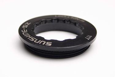 カセットロックリング ブラック - SunShine SZロックリング for SHIMANO。