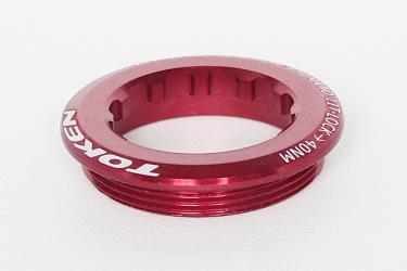 Zahnkranz Abschlussring rot - Token Lock Ring passend für SHIMANO.